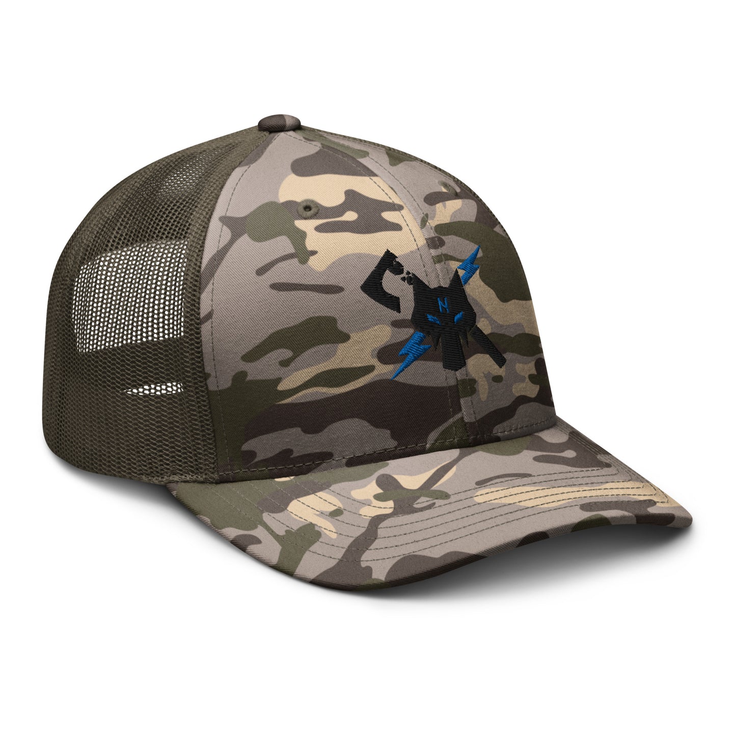 Camouflage trucker hat