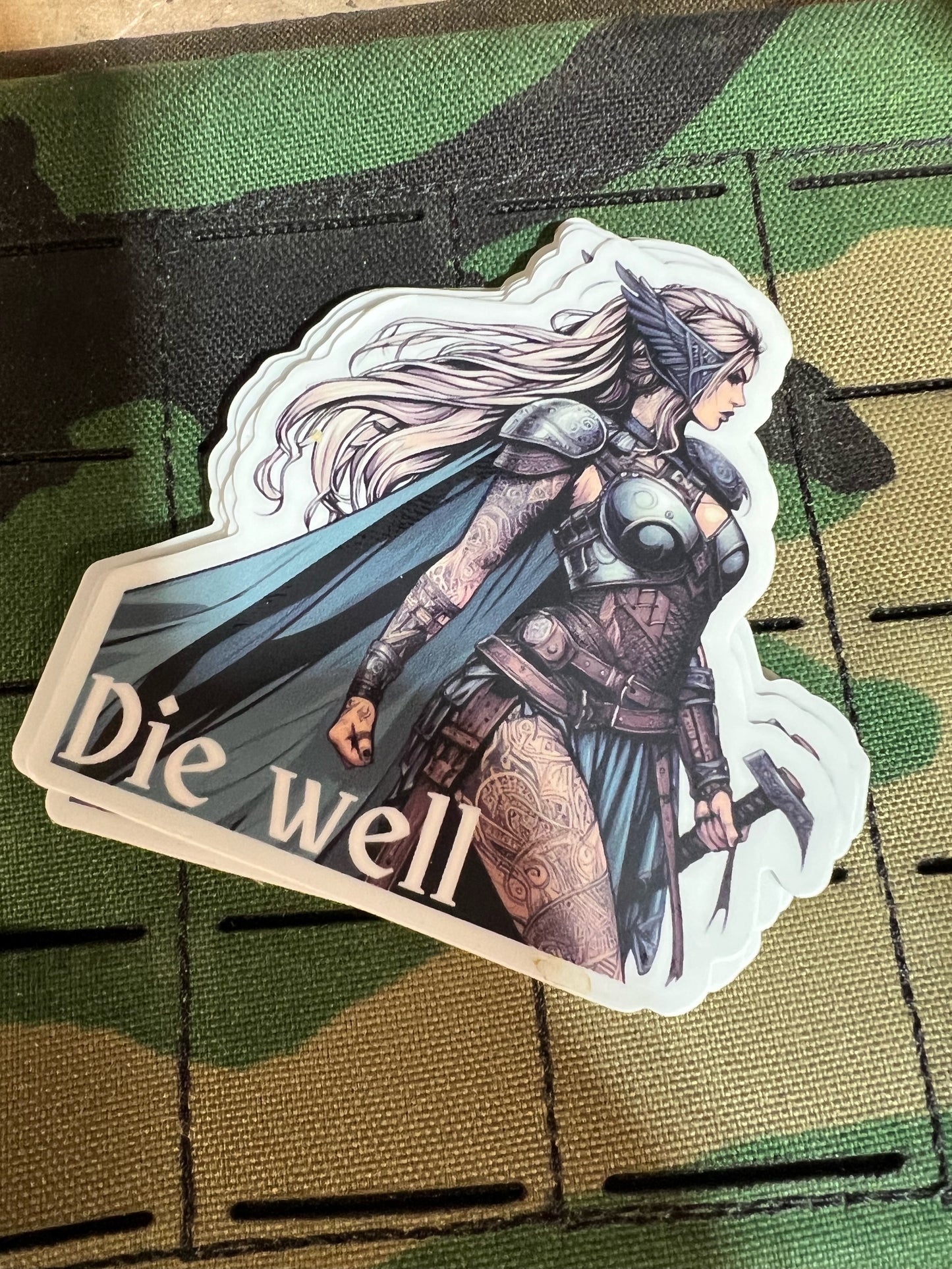 Valkyrie Sticker Die Well