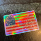 Know Nothing flag holographic sticker