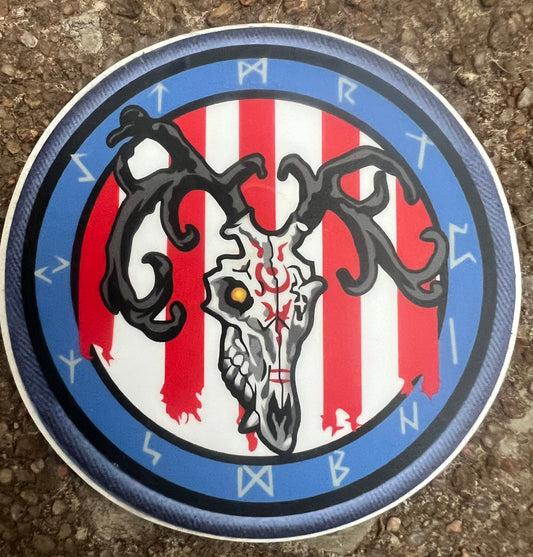 Wendigo V2, sticker, full color